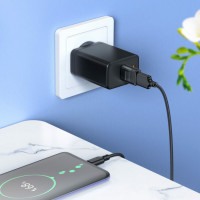 Адаптер BOROFONE BV18 Type-C male to USB female USB3.0 adapter Black (Колір Черный) - фото № 3