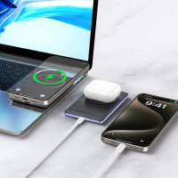 Зовнішній акумулятор BOROFONE BJ50 Leader PD20W magnetic power bank(5000mAh) Purple (Колір Purple) - фото № 5