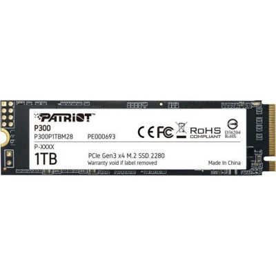 SSD M.2 Patriot P300 1TB NVMe 2280 PCIe 3.0x4 3D NAND TLC - зображення 1
