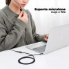 Аудіокабель подовжувач Vention Cotton Braided 3.5mm Audio Extension Cable 0.5M Black Metal Type (Black)- № 7