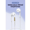 Навушники UGREEN EP101 Wired Earphones with 3.5mm Plug (White) - изображение 2
