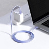 Кабель Baseus Crystal Shine Series Fast Charging Data Cable Type-C to Type-C 100W 1.2m Purple (Фиолетовый)- № 5