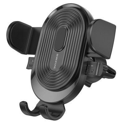 Тримач для мобільного BOROFONE BH84 Experience one-button car holder(air outlet) Black (BH84B) - зображення 1