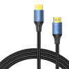Кабель Vention Cotton Braided HDMI-A Male to Male HD v2.1 Cable 8K 5M Blue Aluminum Alloy Type (ALGLJ) - зображення 6