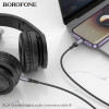 Перехідник BOROFONE BL24 Graceful digital audio conversion cable iP Metal Grey (Metal Gray)- № 8