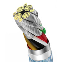 Кабель Baseus Dynamic Series Fast Charging Data Cable USB to Type-C 100W 1m Blue (Колір Синий) - фото № 4