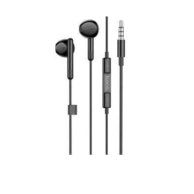 Навушники HOCO M93 wire control earphones with microphone Black (6931474765222) - изображение 2