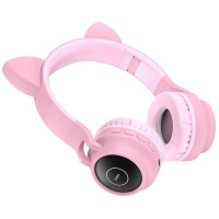 Бездротові навушники HOCO W27 Cat ear wireless headphones Pink