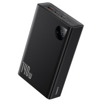 Зовнішній акумулятор Baseus Adaman  Digital Display Fast Charge Power Bank 24000mAh 140W Cluster Black (Цвет Cluster Black) - фото № 5