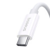 Кабель Baseus Superior 2 USB4 Full-Function Fast Charging Cable USB-C to USB-C 240W 5.9ft Moon White (Moon-White)- № 5