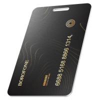 Трекер BOROFONE BC102 Search card type intelligent positioning anti-lost device Black (Колір 7073) - фото № 3