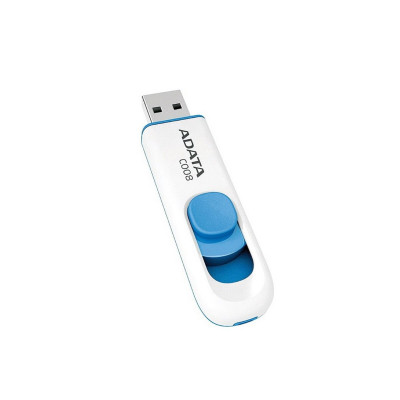 Flash A-DATA USB 2.0 C008 64Gb White/Blue (AC008-64G-RWE) - зображення 3