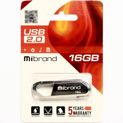 Flash Mibrand USB 2.0 Aligator 16Gb Black - зображення 2