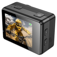 Екшн камера HOCO DV103 Dual color screen sports camera Black (Цвет 7073) - фото № 3