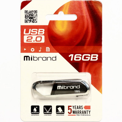 Flash Mibrand USB 2.0 Aligator 16Gb Grey - изображение 2