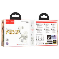 Бездротові навушники HOCO EQ10 Harmony true wireless BT headset Milky White (Цвет Milky-White) - фото № 6