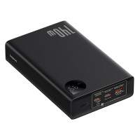 Зовнішній акумулятор Baseus Adaman  Digital Display Fast Charge Power Bank 24000mAh 140W Cluster Black (Цвет Cluster Black) - фото № 3