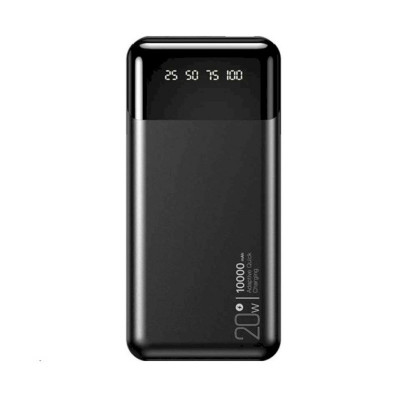 Зовнішній акумулятор XO PR192 20W fast charging (PD20W/QC18W) digital light display 20000mAh Black - изображение 1