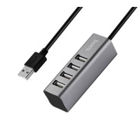 USB-хаб HOCO HB1 4USB Line machine Tarnish (Колір Тьмяний), Атикул k24020 |  купить на VILKI.NET - фото № 1