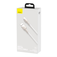 Кабель Baseus Cafule Series Metal Data Cable USB to Type-C 66W 2m White (Колір Білий) - фото № 2