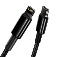 Кабель Baseus Tungsten Gold Fast Charging Data Cable Type-C to iP PD 20W 2m Black (Колір 7073) - фото № 4