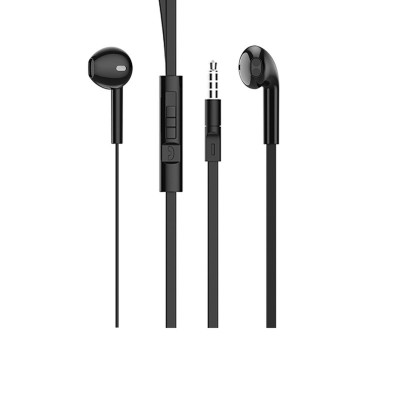 Навушники BOROFONE BM23 Bright sound universal earphones with mic Black (BM23B) - зображення 2