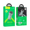 Автомобільний зарядний пристрій HOCO Z49 Level dual port car charger Metal Gray (Metal Gray)- № 5