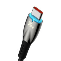 Кабель Baseus Glimmer Series Fast Charging Data Cable USB to Type-C 100W 2m Black (Колір 7073) - фото № 4