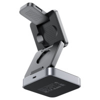 Бездротовий зарядний пристрій ACEFAST E20 desktop 3-in-1 wireless charging holder Black (Колір 7073) - фото № 3
