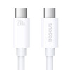 Кабель Baseus Superior 2 USB4 Full-Function Fast Charging Cable USB-C to USB-C 240W 5.9ft Moon White (Moon-White)- № 3