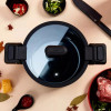 Кастрюля-cкороварка Xiaomi HuoHou Stainless Steel Enamel Micro Pressure Cooker (Black) - зображення 3