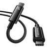 Кабель Baseus Tungsten Gold Fast Charging Data Cable Type-C to Type-C 240W 3m Black (7073)- № 4