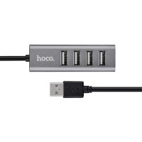 USB-хаб HOCO HB1 4USB Line machine Tarnish (Колір Тьмяний) - фото № 3