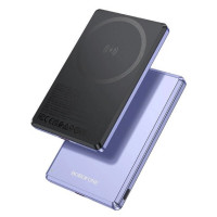 Зовнішній акумулятор BOROFONE BJ50 Leader PD20W magnetic power bank(5000mAh) Purple (Колір Purple) - фото № 2