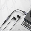 Перехідник BOROFONE BV24 Graceful digital audio converter cable Type-C to 3.5mm Metal Grey (Metal Gray)- № 8