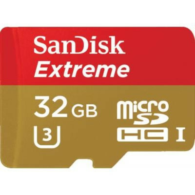 microSDHC (UHS-1 U3) SanDisk Extreme Action A1 32Gb Class 10 V30 (R100Mb/s, W60Mb/s) (adapter SD) - зображення 3