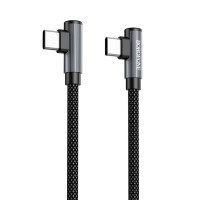 Кабель BOROFONE BU50 elbow magnetic 60W charging data cable Type-C to Type-C 1m Black