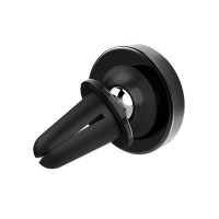 Автотримач для телефона BOROFONE BH6 Platinum metal magnetic in-car holder for air outlet Black (Колір 7073) - фото № 2