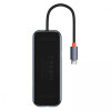 USB-Hub Baseus AcmeJoy 5-Port Type-C HUB Adapter（Type-C to USB3.0*2+USB2.0*1+Type-C PD&Data *1+RJ45*1）Dark Gray (Сірий)- № 4