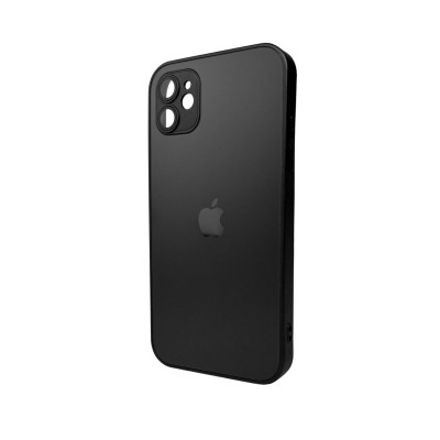 Чохол для смартфона AG Glass Matt Frame Color Logo for Apple iPhone 11 Graphite Black - зображення 1