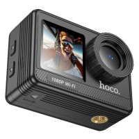 Екшн камера HOCO DV103 Dual color screen sports camera Black (Цвет 7073) - фото № 4