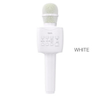 Портативна колонка HOCO BK5 Cantando karaoke microphone White (Цвет 7068) - фото № 4