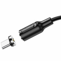 Кабель BOROFONE BX41 USB to Type-C 2.4A, 1m, PVC, PVC connectors, magnetic, Black (Цвет 7073) - фото № 2