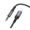 Перехідник BOROFONE BL24 Graceful digital audio conversion cable iP Metal Grey (Metal Gray)- № 4