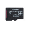 microSDXC (UHS-1 U3) Kingston Industrial 64Gb class 10 V30 А1 (adapter SD) (SDCIT2/64GB) - зображення 2