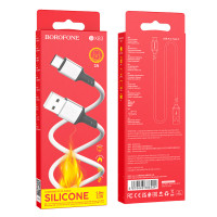 Кабель BOROFONE BX83 Type-C Famous silicone charging data cable White (Цвет Білий) - фото № 2