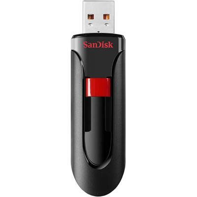 Flash SanDisk USB 2.0 Cruzer Glide 64Gb Black/Red (SDCZ60-064G-B35) - зображення 2