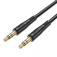 Аудіокабель HOCO UPA24 Smooth AUX audio cable Black (Цвет Черный) - фото № 2