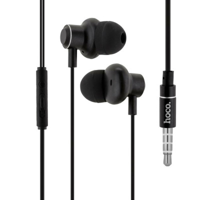 Навушники HOCO M44 Magic sound wired earphones with microphone Black - зображення 1