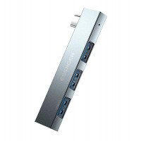 USB-хаб ESSAGER (opp bag) Fengyang  3 in 1 Splitter Silver (Цвет Silver) - фото № 2